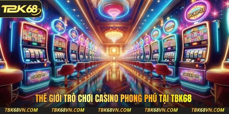 Thế giới trò chơi casino phong phú tại TBK68